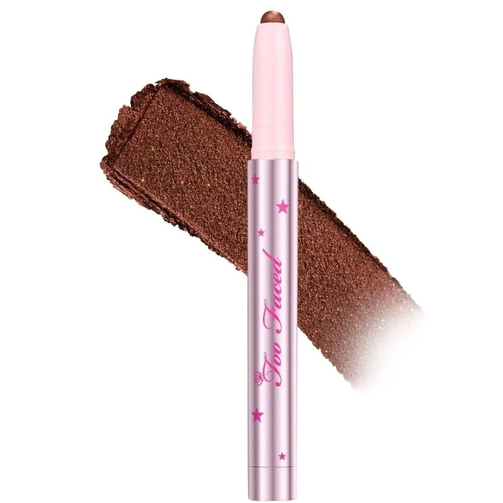 Too Faced Quickie Queen Cream Eyeshadow Stick Chocolate Sprinkles NIB 1.5g Brown
